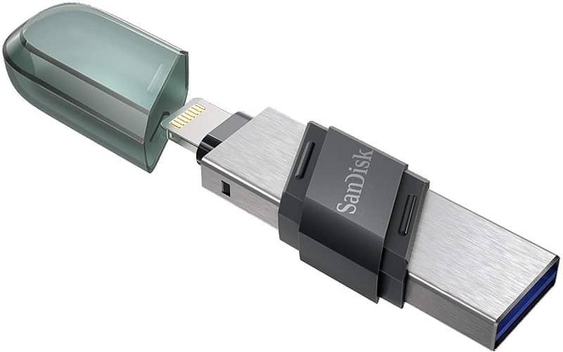 فلاشة SanDisk iXpand Flash Drive Flip Type A + Lightning لأجهزة وهواتف ابل